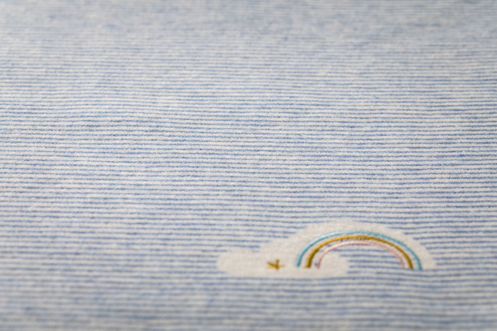JUWELジュエル レインボー 刺繍入り <ブルー>