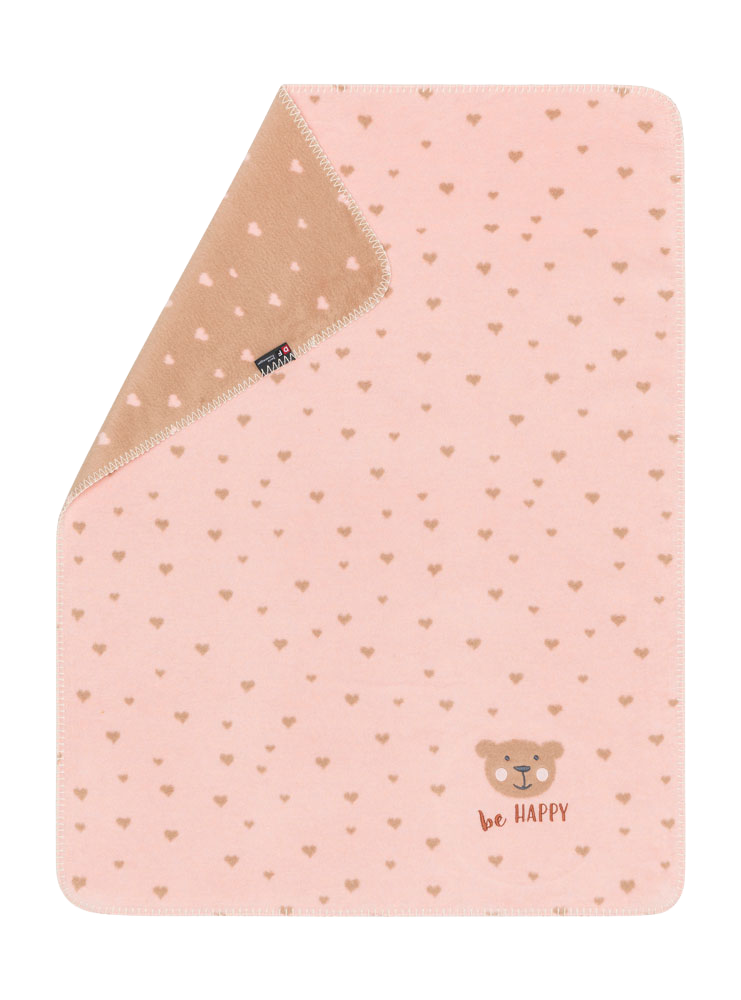 MILAミラ Be Happyベア 刺繍入り <ピンク>