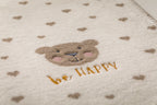 MILAミラ Be Happyベア 刺繍入り <オフホワイト>